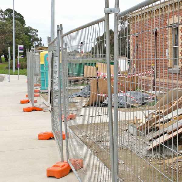 what's the process for booking the pickup of the temporary fence after my job or even is completed